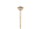 Vonira Beauty Studio Макияж косметический подчеркивающий вентилятор кисть с золотой алюминиевой ферруль березы деревянной ручкой