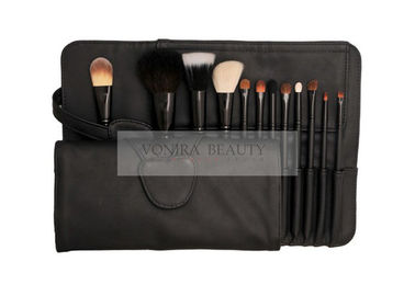 Basic 12PCS  Cosmetic Makeup Brush Set Premium Natural Animal & Synthetic Hair With Case
