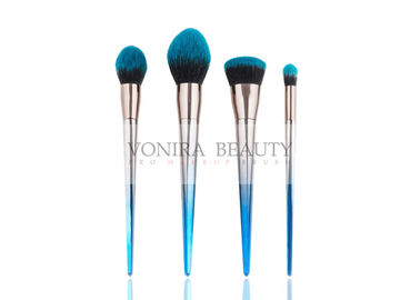 Красивыми голубыми ручка макияжа цвета градиента синтетическими гальванизированная щетками сплющенная
