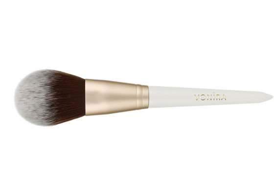 Индивидуальная роскошная овальная кисть для макияжа с лучшим соболиным ворсом и ручкой из натурального черного дерева