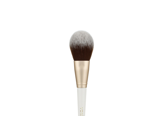 Макияж Vonira Beauty Studio Плоская порошкообразная кисть с золотой алюминиевой ферруловой березовой деревянной ручкой