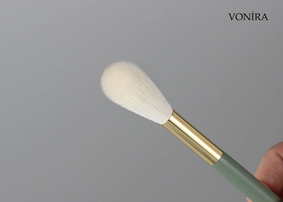Vonira Custom Wholesale Natural White Goat Hair Makeup Long Blending Powder Brush с сервисом частного лейбла