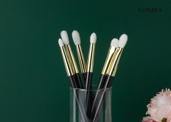 Vonira Custom Wholesale натуральные белые козьи волосы плоские темно-коричневые ручка глазные карандаши макияжная кисть