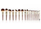 Красота Vonira щетки макияжа 19 частей синтетические со штейновой деревянной ручкой