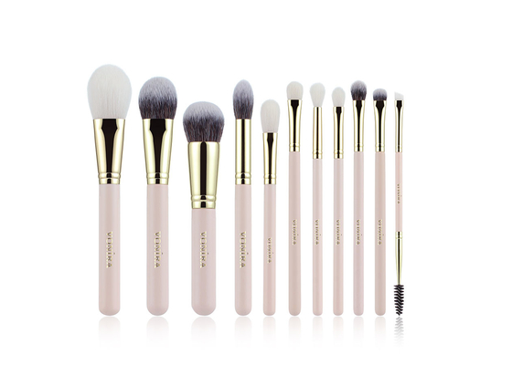 Vonira Brand New Basic 11 Pieces Makeup Brushes Collection Set de Brochas de Maquillaje Профессиональный Розовый Золотой Обнаженный цвет