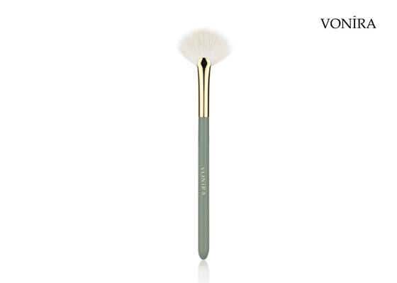 Vonira Custom Wholesale Natural White Goat Hair Fan Highlighter Brush с сервисом частного лейбла