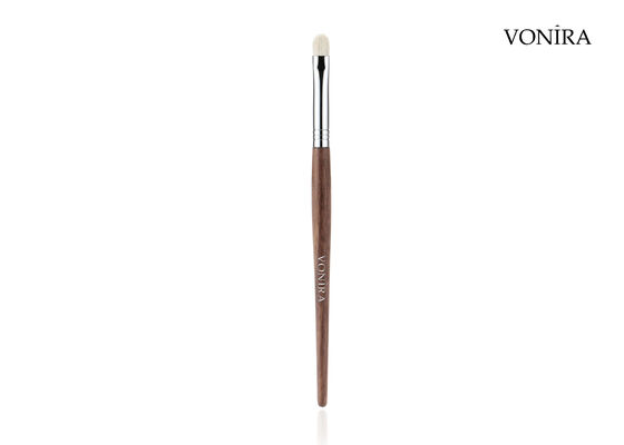 Кисть для растушевки теней Vonira Custom Wholesale Natural White Goat Hair Brown Ebony Handle Makeup Small Eye Blender Brush